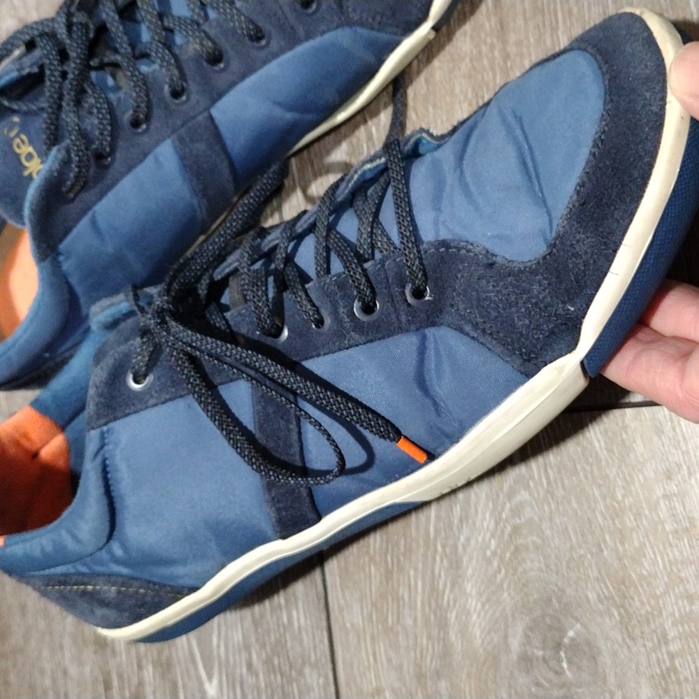 PLAE Men's Blue and Orange Sneakers